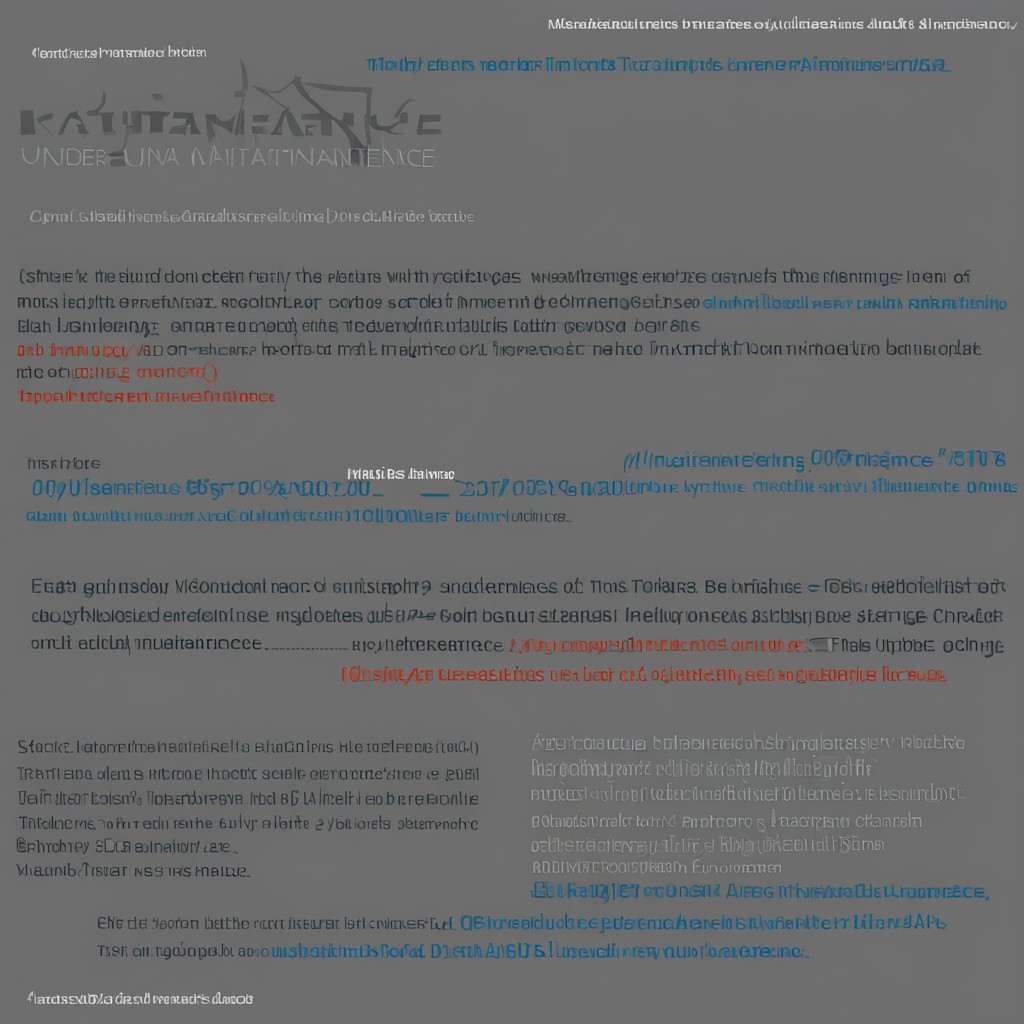 website Under Maintanence