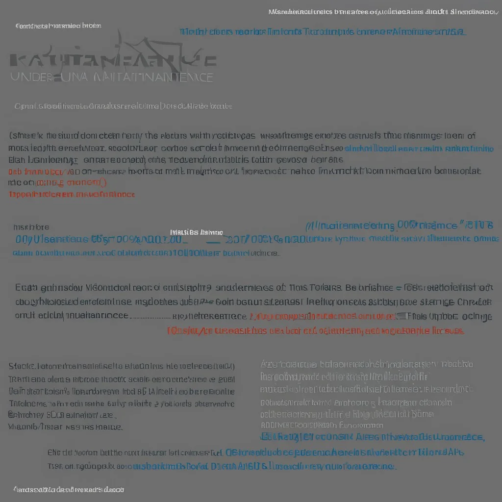 website Under Maintanence