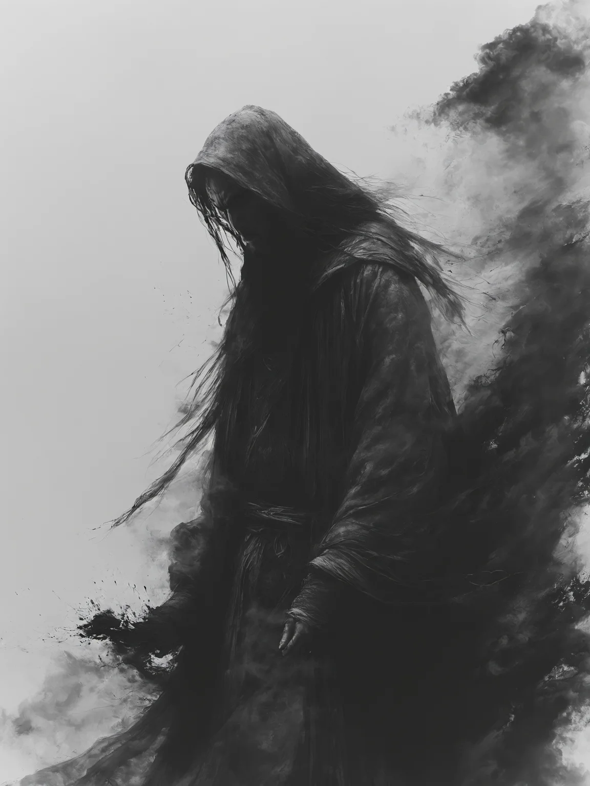 ananmo, A man,monochrome