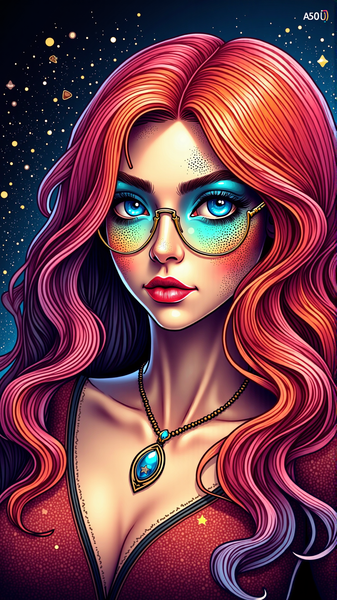 lineart, colorful, Red short hair portrait of a man, fantasy, intricate, elegant, highly detailed, digital painting, artstation, concept art, smooth, sharp focus, illustration, art by artgerm and greg rutkowski and alphonse mucha<lora:NoctichromeFlux:0.75>