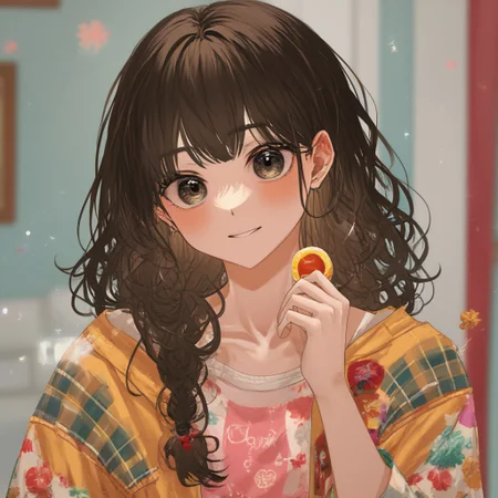 by sham sdgs, Perfect hand, masterpiece, a girl holding candy