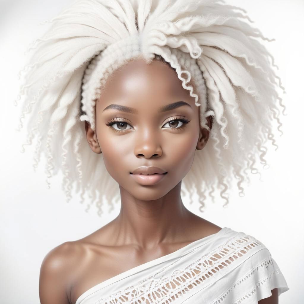 Portrait photography:2.3 of white african ethnicity woman, young, beautiful, high key