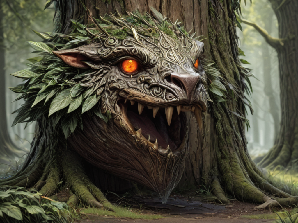druidic beast head <lora:LoromXL_Druidic_Naturalism_v1:1.2>