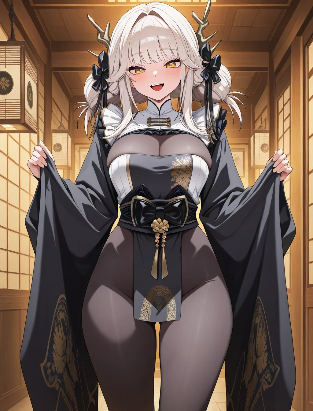 (masterpiece) ,best quality,amazing quality,very aesthetic,absurdres,newest, anime style, <lora:Blanc_White_Rabbit_Nikke_The_Goddess_of_Victory_IL:1>, WR_Blanc, fully clothed, standing, smile, safe, sfw