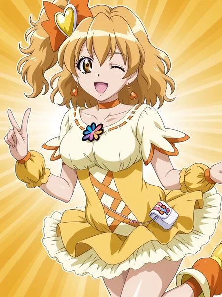 detailed background, shiny skin, posing,
<lora:curepine.pony:1>,
curepine,
large breasts, wide hips,
one eye closed,