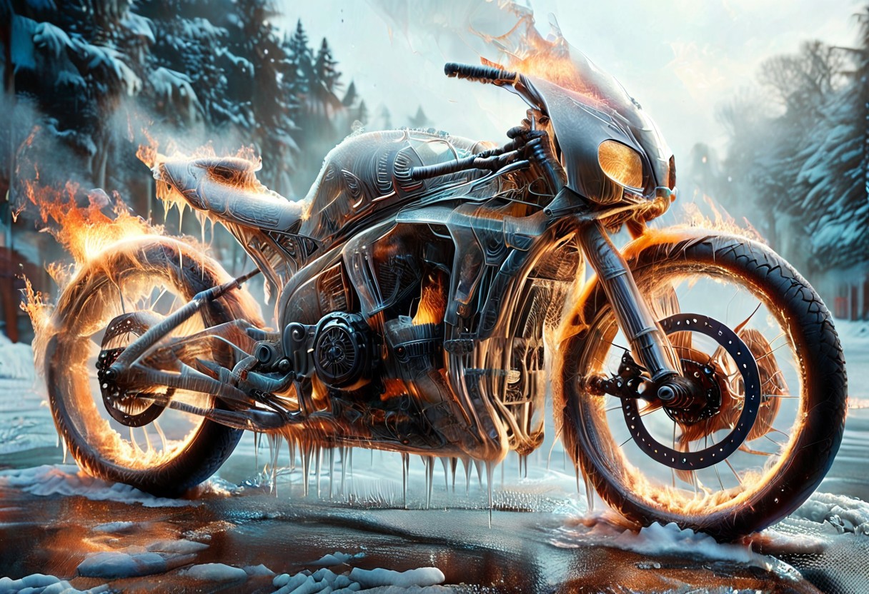 1c3_w1n73r, f1r3, <lora:Varos_-_Fire_Style:0.75> <lora:Varos_-_Ice_Style:0.75> <lora:StS_PonyXL_Detail_Slider_v1.4_iteration_3:0.8> (score_9, score_8_up, score_7_up:1), majestic, (ghost rider with his bike of fire, winter:1.45), elaborate, (ultra realistic:1), (masterpiece, translucent:1.2), best quality, intricate, extremely detailed, detailed background, masterpiece, best quality, highly detailed, sharp focus, hyper-detailed, safe_pos