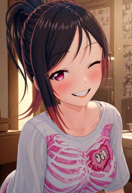 high quality, high detail, 1girl, beautiful girl, joy, happy, laughing, realistic lighting, very detailed drawing