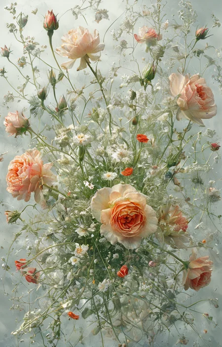 masterpiece,best quality,<lora:tbh51-sdxl:0.75>,illustration,Pale flowers,