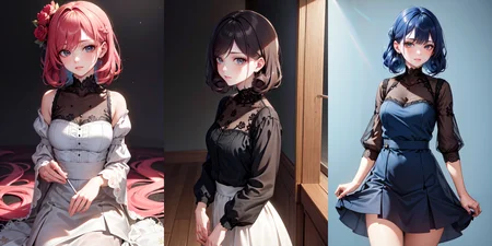 highly insanely detailed, masterpiece, top quality, best quality, highres, 4k, 8k, RAW photo, (very aesthetic, beautiful and aesthetic), rolled lob hairstyle,
__lazy-wildcards/dataset/background-color__,
<lora:rolled_lob-1.0:0.6>âââ