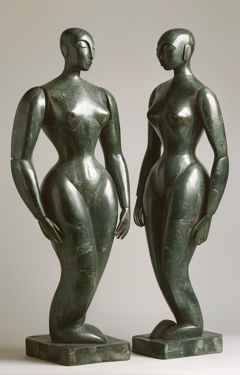 masterpiece,best quality,<lora:tbh217-sdxl:0.9>,illustration,style of William Zorach portrait of Housework robots