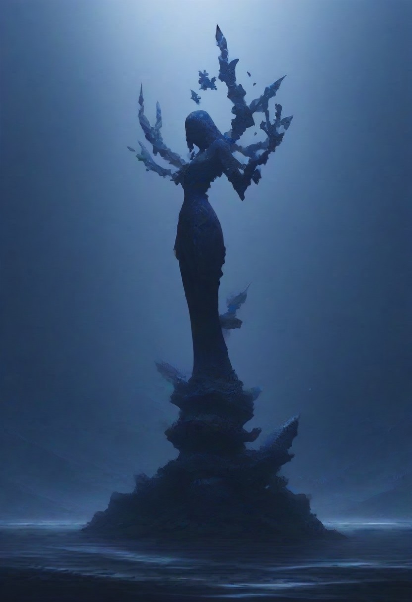 Crystal crow sculpture, 
BREAK 
masterpiece, best quality, good quality, very awa, very aesthetic, absurdres, newest, (Perfect details),(****),