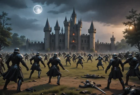 score_9, score_8_up, score_7_up, fbf_ud, bare tree, gothic, night, nighttime, full moon, undead, fbf, action shot, fighting, rear view, jumping, vampire castle, outdoors, movie still, fbf_ud.safetensors, d0f_v2.safetensors, <lora:test\fbf_ud.safetensors:1.0>, <lora:style\d0f_v2.safetensors:1.0>