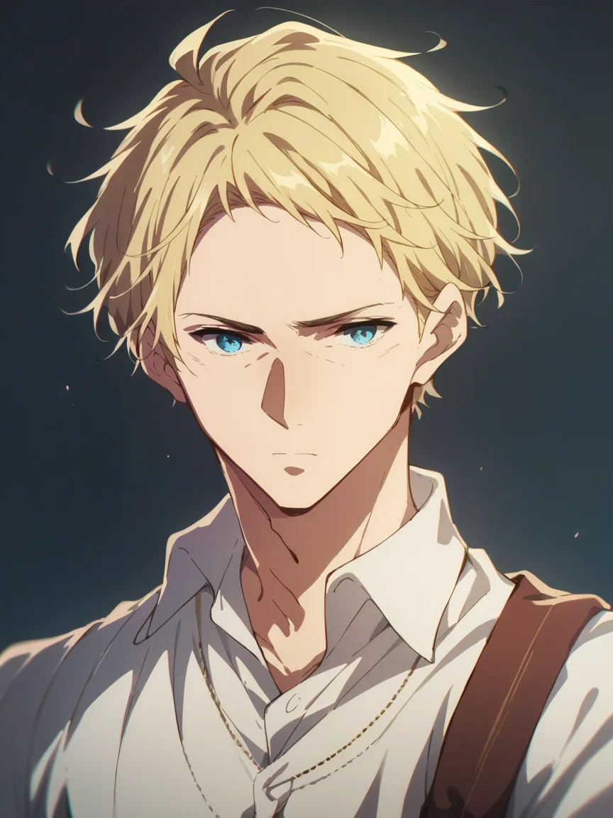 score_9, score_8_up, score_7_up, score_6_up, score_5_up,   <lora:VEXLP:1> ve, blue eyes, blonde hair, 1boy