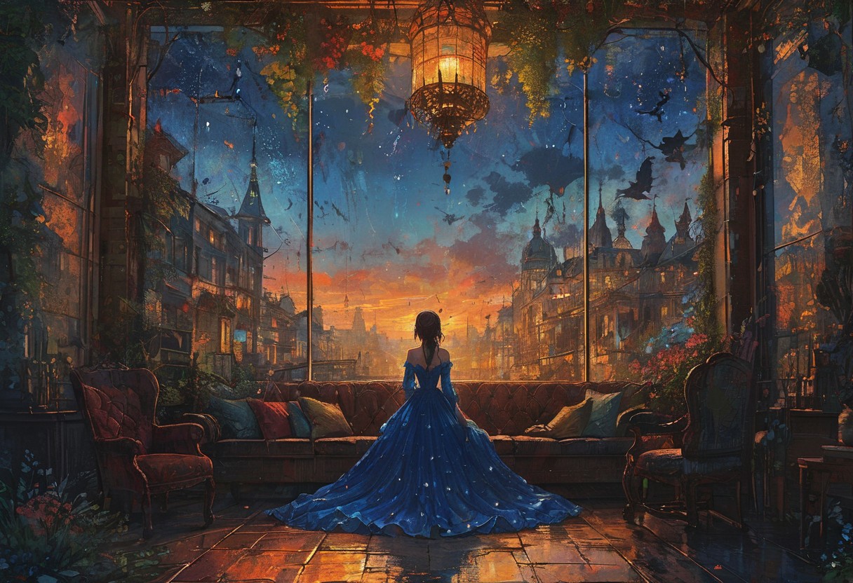 Devil in a Blue Dress, <lora:Lost_In_Dreams:0.6>, <lora:detailed_notrigger:0.8>, Cinematic lighting, <lora:Dreamyvibes artstyle SDXL - Trigger with dreamyvibes artstyle:0.7> Dreamyvibes Artstyle