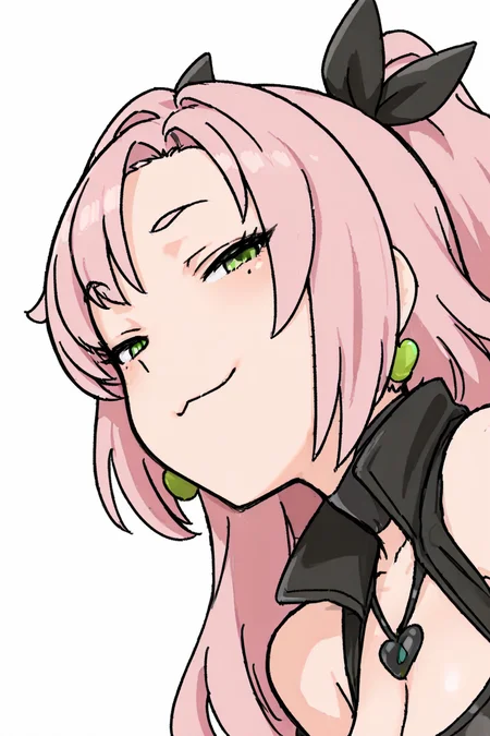 {{amazing quality, best quality, high quality, very aesthetic}}, 1girl, solo, simple background, nicole demara, :3, smug, smile, narrowed eyes
<lora:Momo_no_suidousui_Illustrious:1>