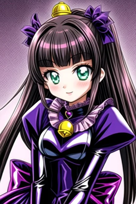 Bad_End_Precure, DarkPrecure, evil corrupted princess wearing dark pastel (ruffled:1) (gleaming latex:1) gown with (long latex vampire cloak:1.1) and (long frilly bell sleeves), soft lighting, ruffles,
(vmpr:1.1),
<lora:more_details:1>,