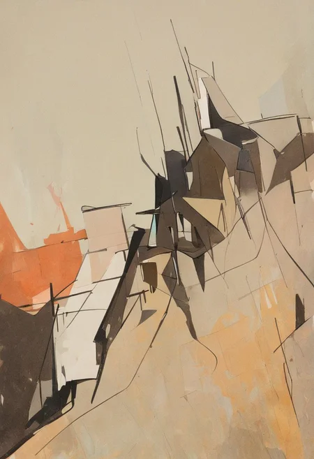 (Silhouette of a house on the cliff beside coast, flat painting background:1.5),
(abstract painting, impressionism, watercolor, oil painting brushstrokes, oil painting texture:1.3),
(brutalist architecture, BRIGHT green AND DARK BROWN color palette, curve LINE, circle, ellipse, core), AK, abstract, deconstruction, geometry, geometric composition,paint painting,harmonious colors, black frame,rectangle, tilt, flat painting, framex, horizontal, Constructivism, Fauvism,