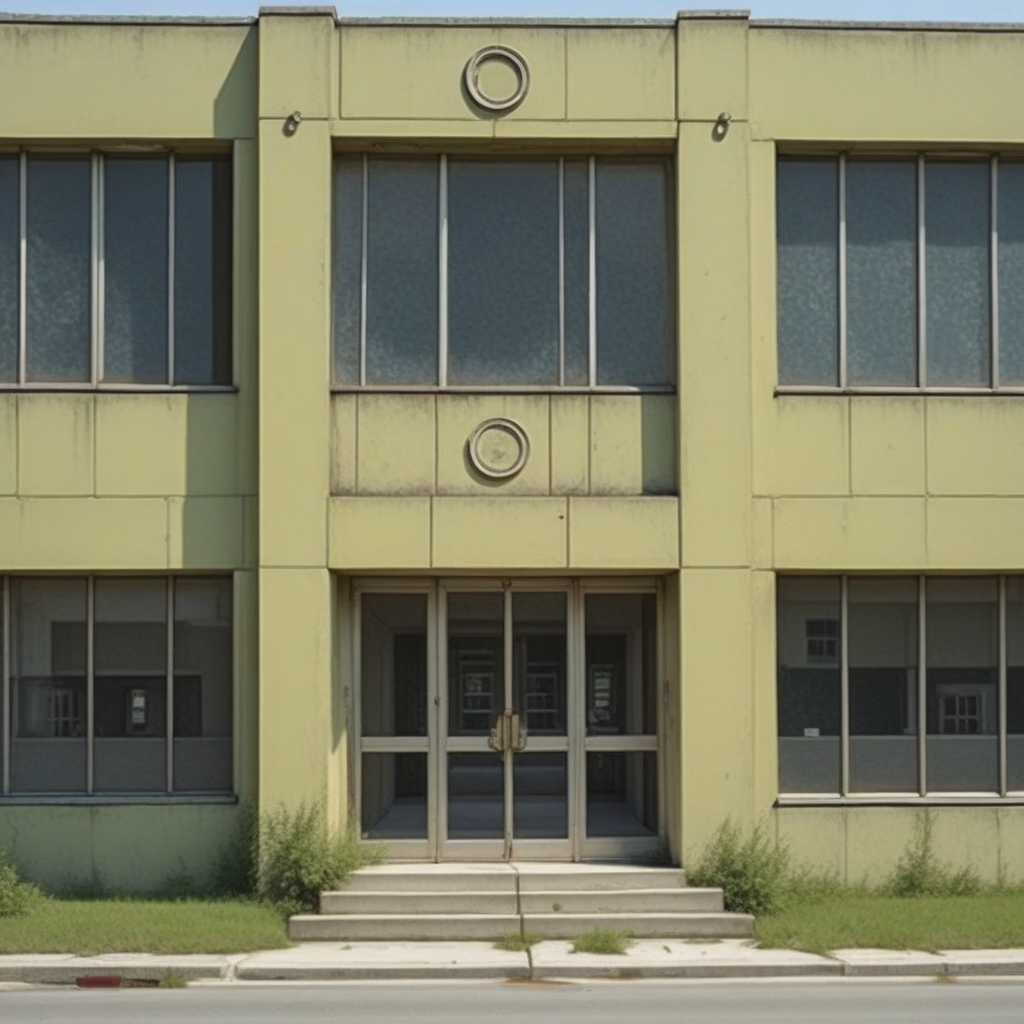 cpollabandbuilding, cpollabbdextent, exterior of corporate building, entrance door, outdoor