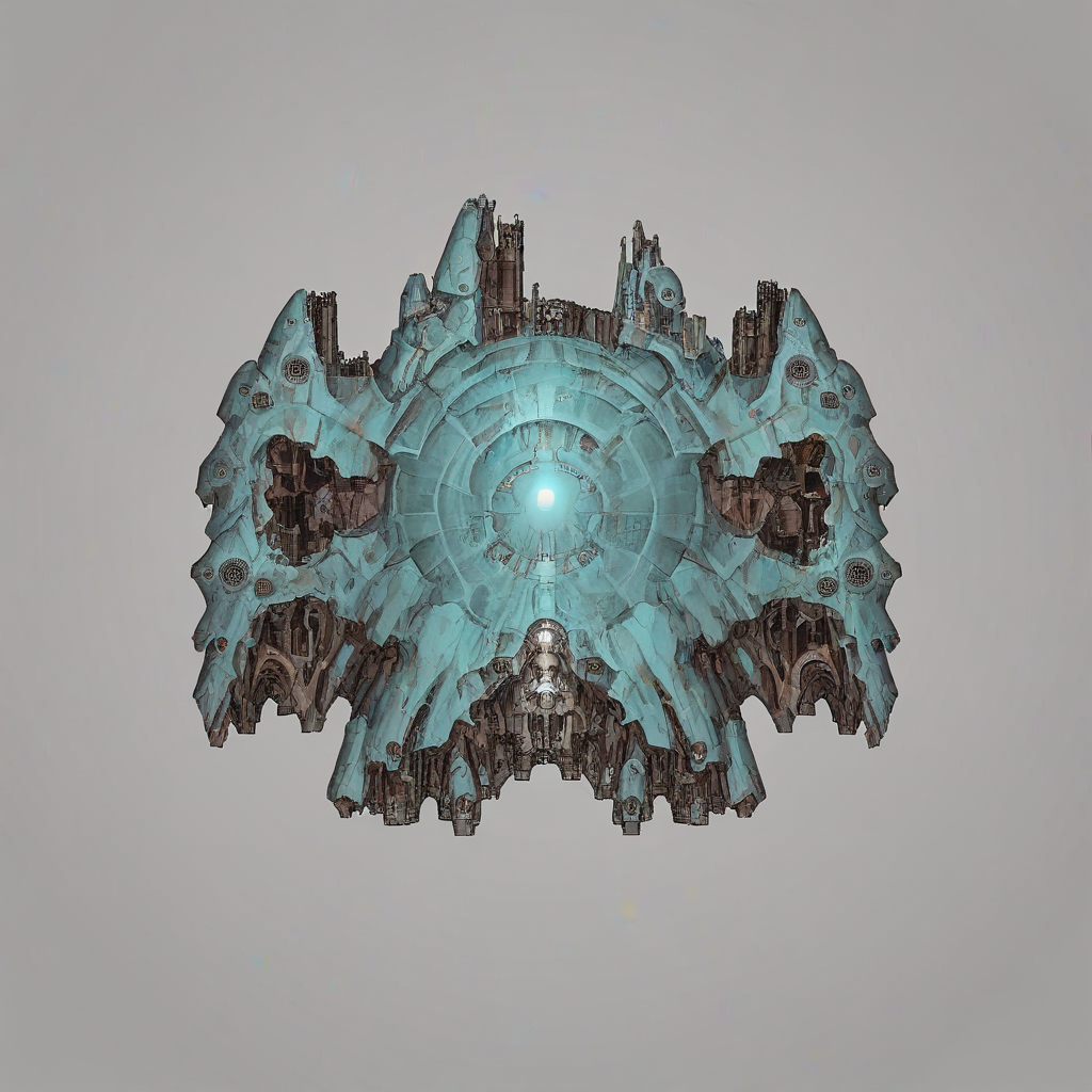 <lora:Starsector_Ship_Pony_LORA:1>, simple background, spaceship, remnant, capital