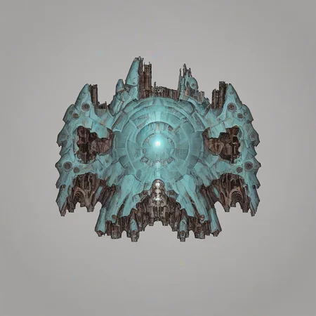 <lora:Starsector_Ship_Pony_LORA:1>, simple background, spaceship, remnant, capital