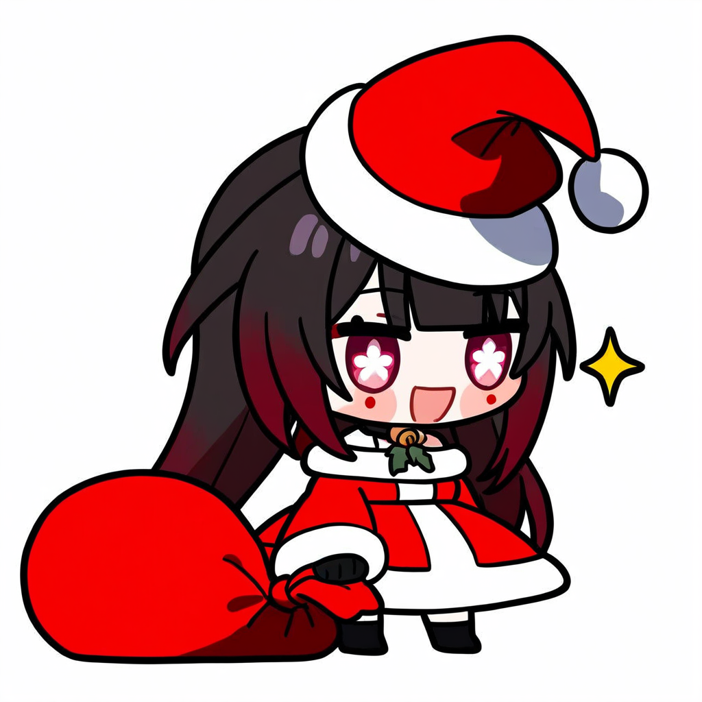 1girl,solo,holding sack,alternate costume,(santa costume),
sparkle \(honkai: star rail\),
masterpiece,
<lora:padoru_NoobVpred10:1>,