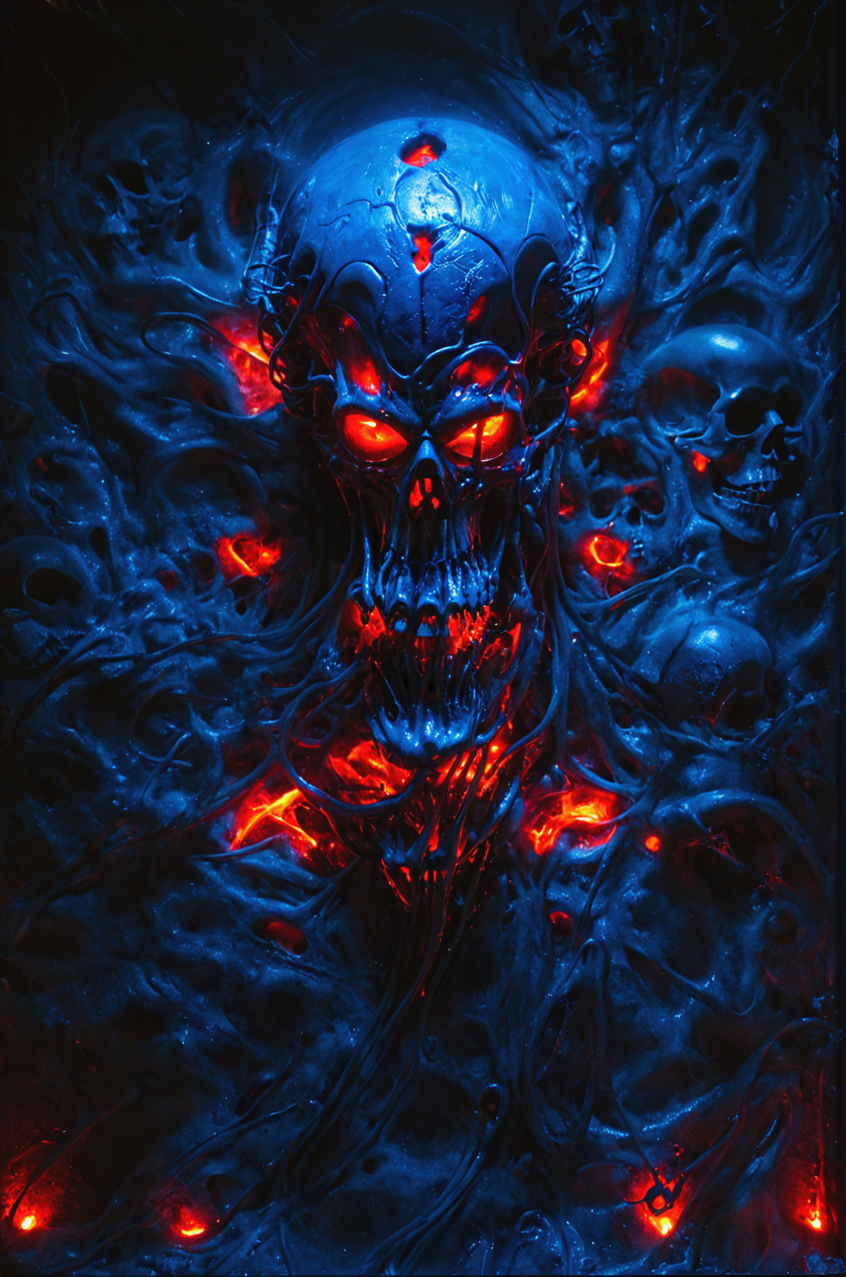 h.r. giger, alien, space, dark, night, hell, anatomy, cinematic lighting, (wax, melting:1.2), backlighting, humanoid, ghost, sub surface scattering, red blue glow,  zPDXL <lora:GRIM_v1:0.3> horror (theme), eldritch abomination, monster, skull, chaotic, silhouette, obsolete, fear factory, iron maiden, <lora:MG_jijia:0.2> MG_jijia_feichuan, MG_jijia_qiang, MG_jijia_girl <lora:MagicalCircle_Sora:0.2> MagicalCircle <lora:xl_more_art-full_v1:0.24> <lora:zavy-cntrst-sdxl:0.02> dark, chiaroscuro, low-key <lora:zavy-flrscnc-sdxl:0.02> zavy-flrscnc, fluorescent, fluorescent dust, fluorescent spraypaint, glowing dust <lora:RMSDXL_Photo:1>