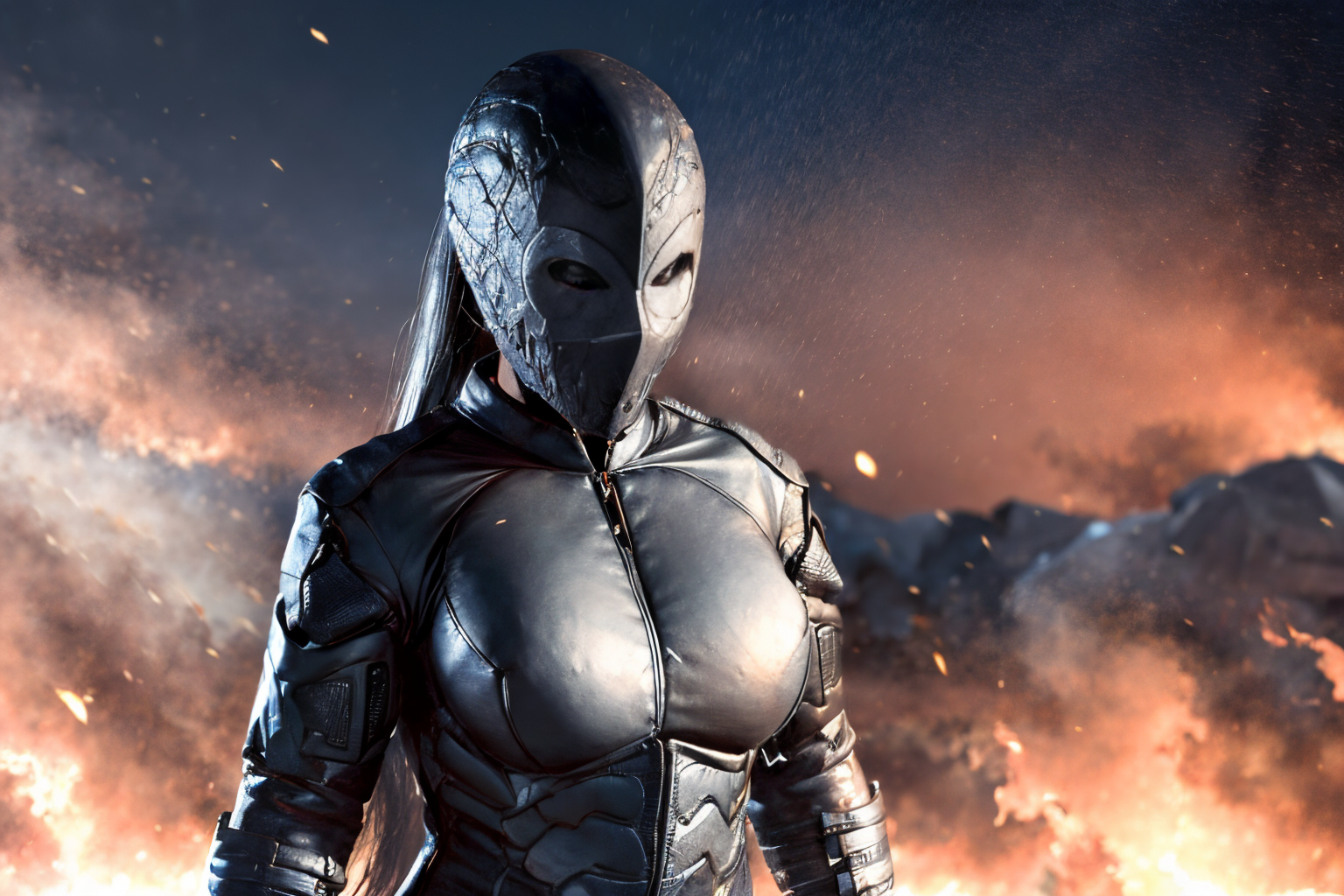 (Realisitc:1.5) edobrendel, woman, breasts, mask <lora:EdobRendel_v1.0:0.9>