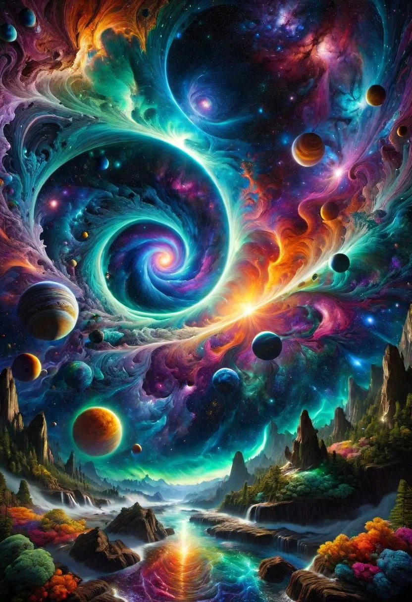 style by Clay Mann,<lora:XL_more_art-full:0.65>,best quality,colorful-deep luminous colors,<lora:add-detail-xl:0.85>, detailed nature of spacetime insane masterpiece,<OverallDetail:0.65>,huge detailed scene