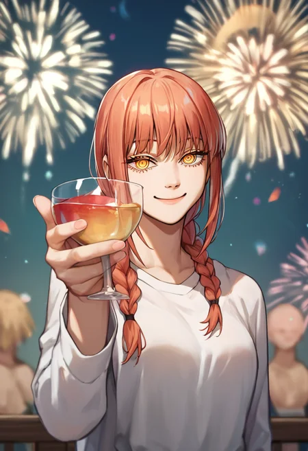 score_8_up, score_7_up, score_6_up, 1girl makima \(chainsaw man\), smile holding cup fireworks
<lora:holding_cup_toasting_xlpony:1>