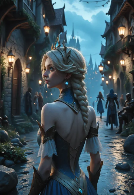 score_9, score_8_up, score_7_up, 1girl, lux_(league_of_legends), league_of_legends, blonde_hair, blue_eyes, rear view, bent back, virtual reality world, indoors, anime, v4mpcity.safetensors, <lora:location\v4mpcity.safetensors:1.0>