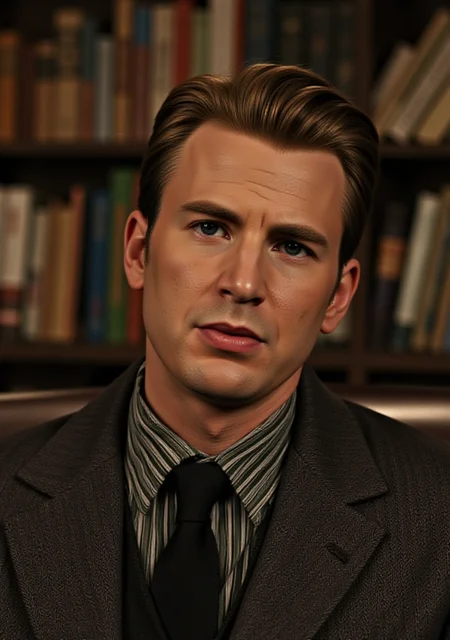 cinematic photo of steverogers, a man in a fancy shirt with fair hair