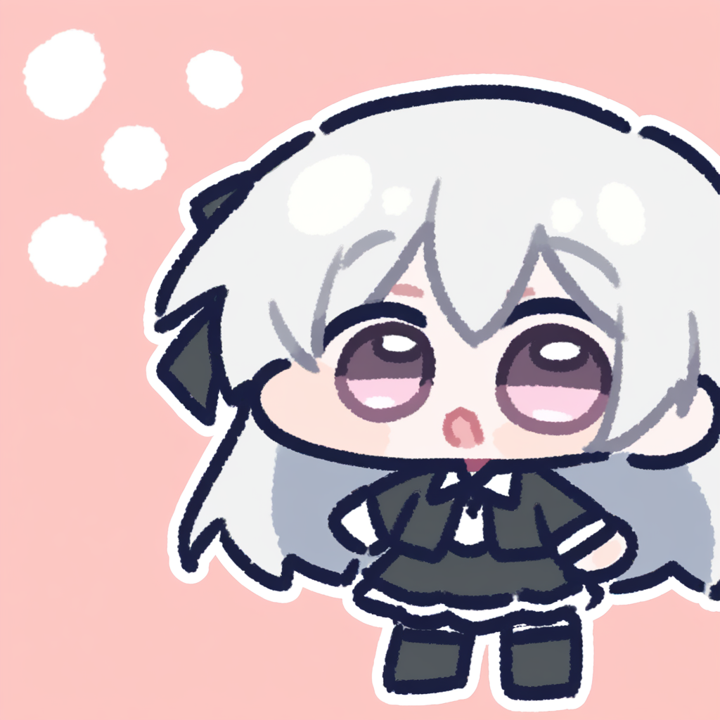 Kasugano Sora,<lora:miratsu_noob:1>,chibi,silver hair,