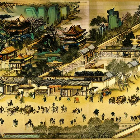 qingmingshanghe, <lora:qingmingshanghe>