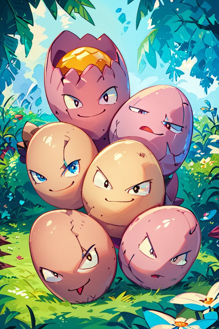 score_9, score_8_up, score_8, ,,, , ,,, zzExeggcute, no humans, <lora:ExeggcutePokedexPDXL:1.0>, ,,,, BREAK, <lora:GoldenCAT_Lora_PDXL_v2:0.8>, smile, closed mouth, looking at viewer, cowboy shot, ,,, embedding:zPDXL, Expressiveh, ,,, <lora:Expressive_H-000001:0.4>,