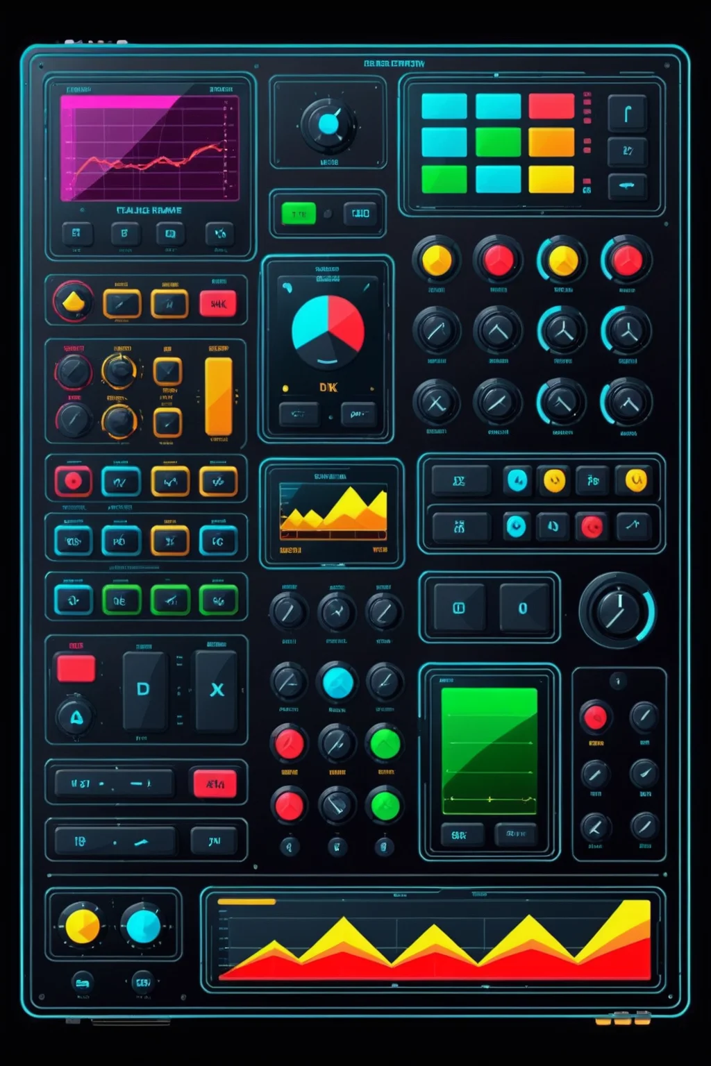 flat 2d image, colorful digital control panel display
detailed, high quality, high resolution, 4k texture <lora:Scifi_Display:1>