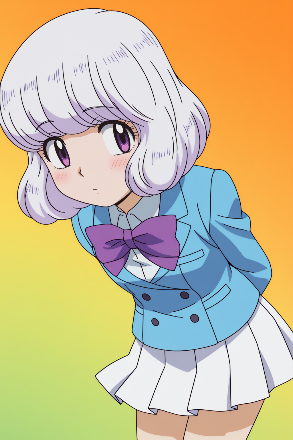Shiho Sannomiya, white hair <lora:Zettai_Karen_Children_-_Shiho_Sannomiya_-_illustrious:0.8>