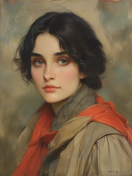 masterpiece,best quality,<lora:tbh104-sdxl:1>,portrait of character,style of Edwin Austin Abbey