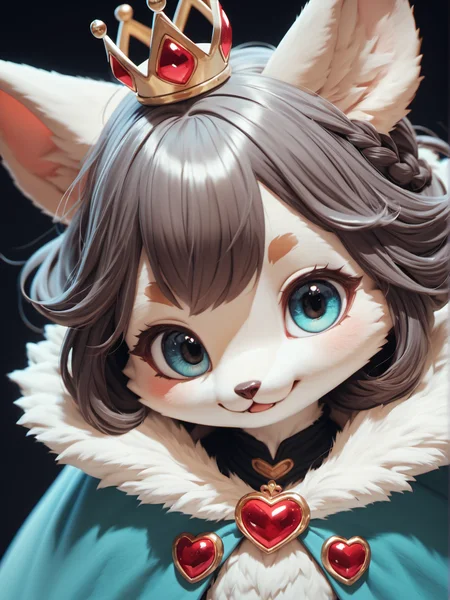 score_9, score_8_up, score_7_up, score_6_up, score_5_up, score_4_up B_Anime, 1girl, close up image, highly detailed image, cute queen outfit, furry cape,, small crown, cute hair style, amazing background
\\ Made with ONE FOR ALL checkpoint by Chaos Experience @ https://civitai.com/user/ChaosExperience/ \\