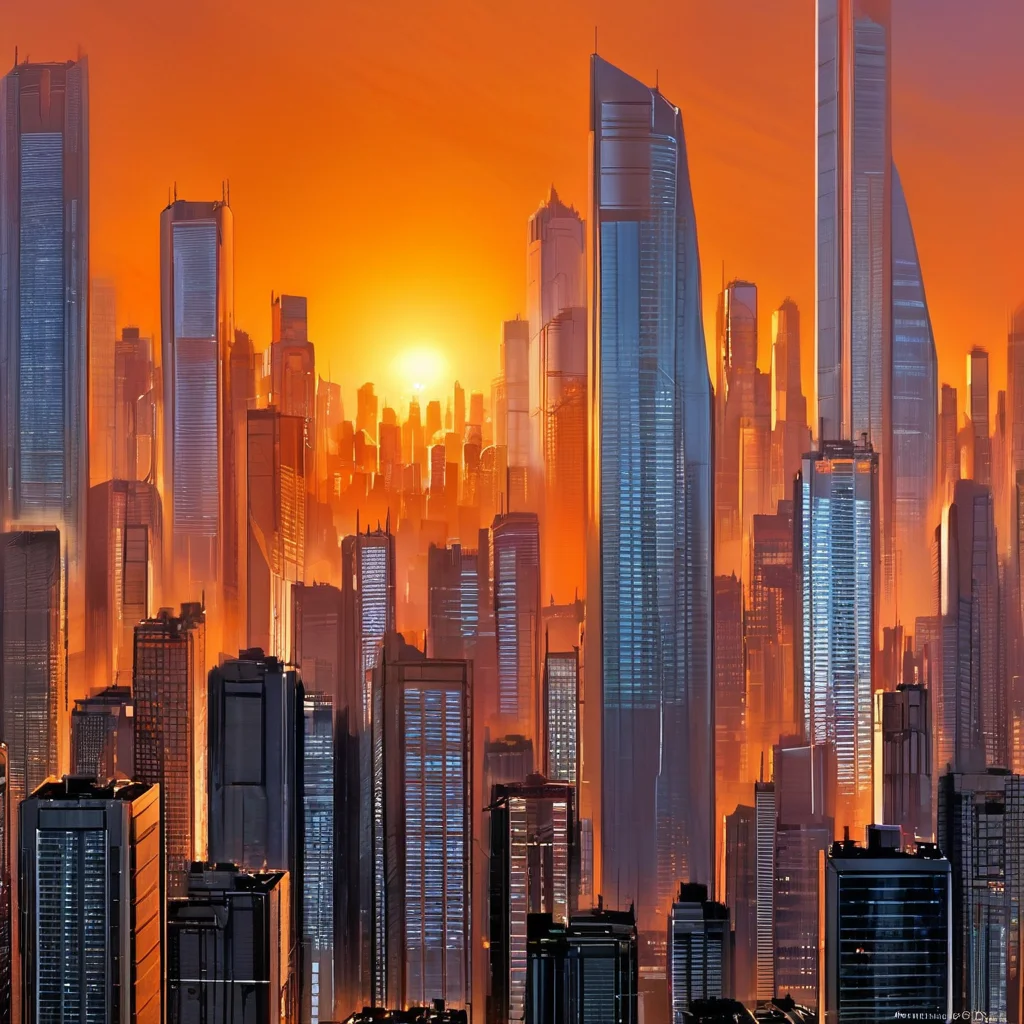 masterpiece,high detail,
<lora:gits_style:0.8>,gits95,
bustling, city, skyline, sunset, skyscrapers, orange, sky