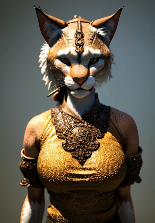 sfw, <lora:Khajiit-Female:0.8>, Khajiit-Female, 1girl, solo, body fur,, (masterpiece, best quality, absurdres, detailed, ultra-detailed:1.3), attractive, (trending on CGSociety, trending on pixiv, contest winner:1.3)