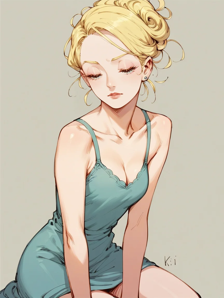 score_9, score_8_up, score_7_up, score_6_up, score_5_up, 1girl,  <lora:k0tt3r1XLP:1> k0tt3r1, blonde hair,