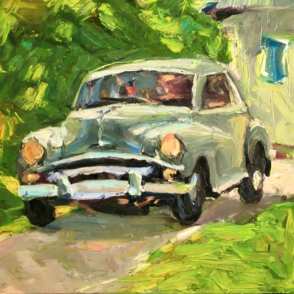 artmix01 old car, very detailed<lora:artmix01:1>