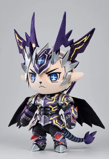 score_9, score_8_up, score_7_up,((plushify, chibi, character stuffed toy)),dexdoru,wings,horns,tail