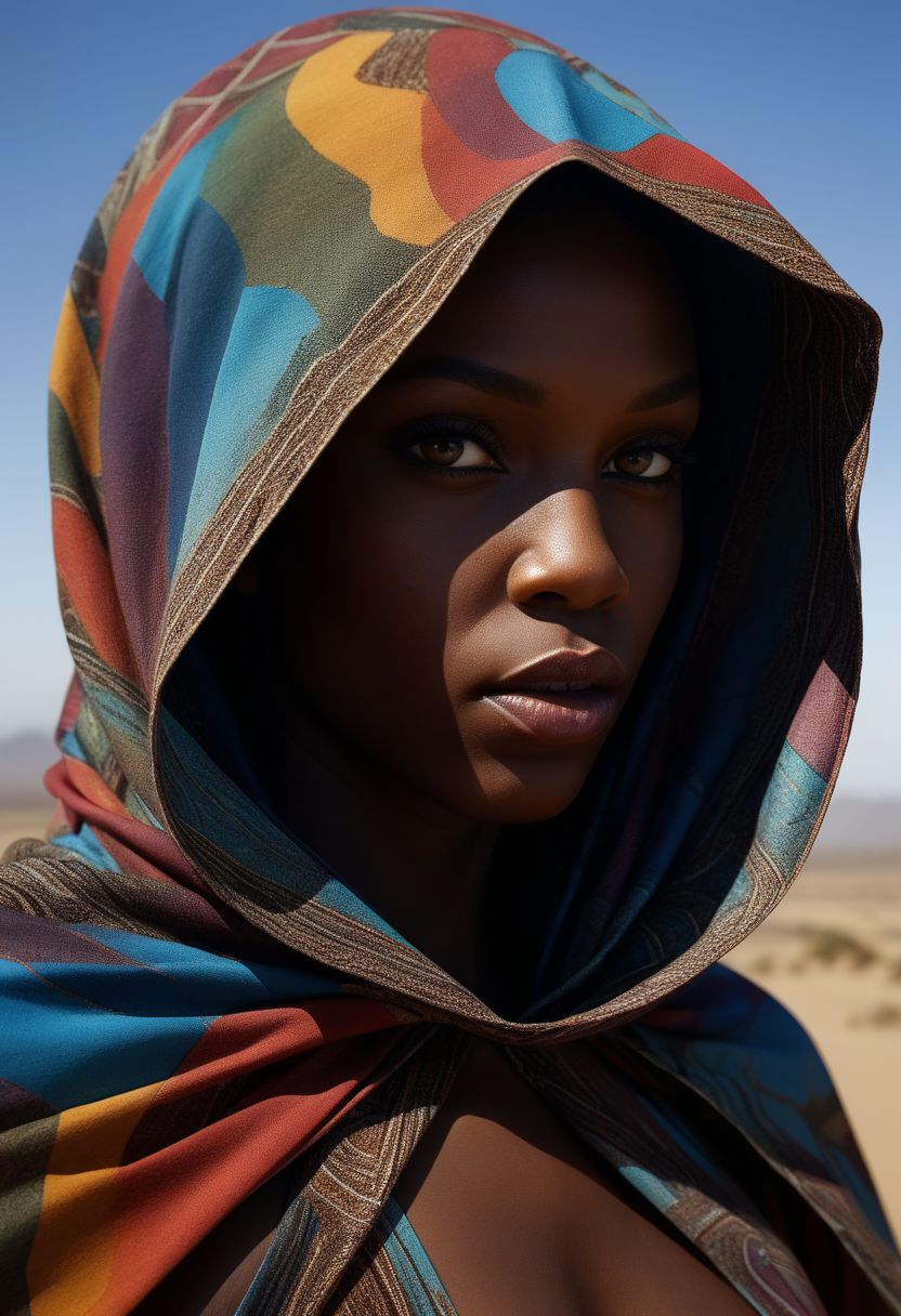 Very close-up mysterious silhouette of a coloured exotic woman with cape, african safari desert, goddess, alluring, by Minjae Lee, Carne Griffiths, Emily Kell, Steve McCurry, Geoffroy Thoorens, Aaron Horkey, Jordan Grimmer, Greg Rutkowski, amazing depth, double exposure, surreal, geometric patterns, intricately detailed, bokeh,  perfect balanced, deep fine borders, artistic photorealism , smooth,  great masterwork by head of prompt engineering   <lora:add-detail-xl:2>  <lora:Double_Exposure:0.5>
Close-up