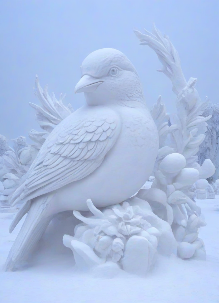 <lora:PE_SnowSculpture:0.8 >  PESnowSculpture,Snowsculpture,
beautiful bird
masterpiece, high resolution, octance 4k, high detail,