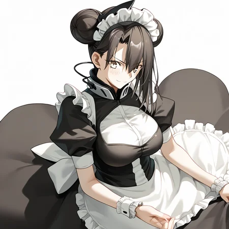<lora:Takeuchi_Takashi_PonyXL_style_v01:1>
<lora:agent.pony:1>
score_9 , score_8_up , score_7_up , source_anime , 
masterpiece , best quality , ultra-detailed , 
BREAK
agent \(girls' frontline\), maid
1girl , woman , huge breasts , light smile , light blush , ((medusa (fate)):0.5)  , 
long black hair  , maid dress ,  
Hide hands