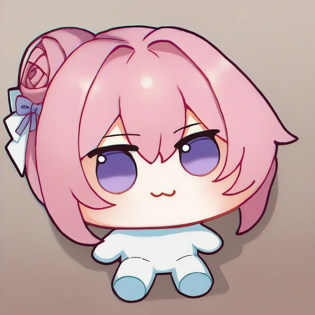 score_9, score_8_up, score_7_up, fumo \(doll\), chibi, solo, 1girl, doro, creature, :3, pink hair, purple eyes, hair bun, hair bow, no humans, white skin, sitting <lora:style_toyfumo_ponyXL-000006:1> <lora:Doro_X_PDXL_V1:1>