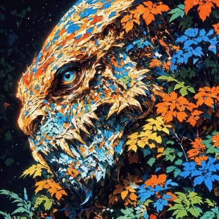 strange and otherworldly scenery on a distant planet, very aesthetic, extremely detailed background, masterwork, golden ratio, extremely detailed, famous artwork inspired by sandra everingham, 1980s fantasy style, the majestic "regal voidlisk", seen here hiding amidst floral turdible, arbfully obzerns the surroundings through the dense jungle of verdant warbletwirl and the wobblefrizzling trees on the dreaded paradisical planet "zexxn izza prime", mythp0rt, ne0nfant4sy, midjourney_whisper_avant_couture, <lora:faetastic_details-flux-by_faeia:1.0> <lora:style-mythic_fantasy-v2-flux-by_velvets:0.85> <lora:style-neon_fantasy-flux-by_neowave:0.6> <lora:epic_gorgeous_details-balance-flux-by_flyway:0.72> <lora:style-midjourney_lucid_dreams-flux-by_kawaiikitsuneai:0.2> <lora:midjourney_whisper_avant_couture-flux-by_aihonobono2023:0.76>