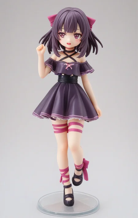 score_9, source_cartoon, 1girl, <lora:Anime_Figure_P1:0.7> figure,  <lora:fallenshadow_pony:1> Fallenshadow, criss-cross halterneck, leg ribbon
