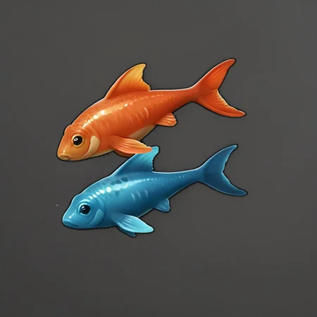 score_9, score_8_up, score_7_up, simple background, no humans, grey background, lots of fish